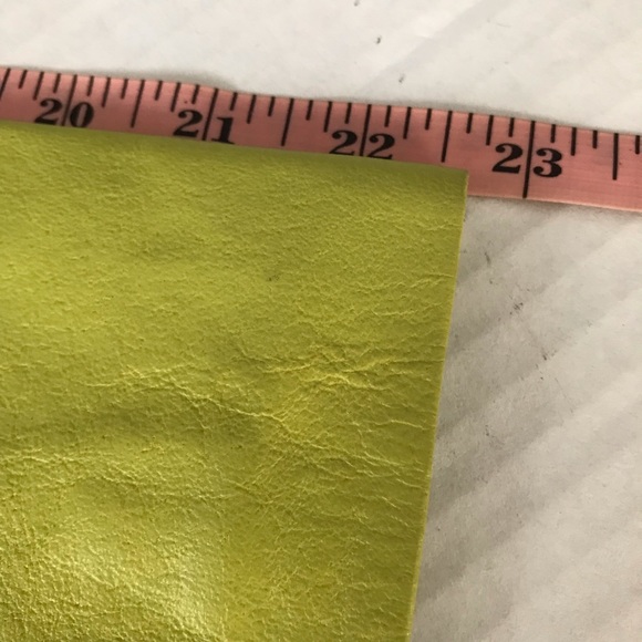 Leather Jacket Lime Green Zip front with Two Pockets Petite Small Worthington - Picture 8 of 14